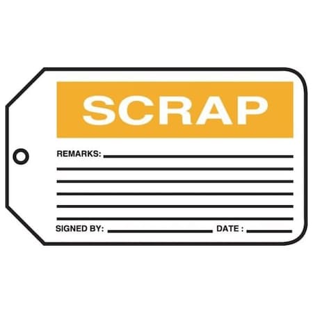 Accuform Self-Laminating RP-Plastic, 3-1/4 in Width, 0.11 in Height, , 5 PK MMT308PTM